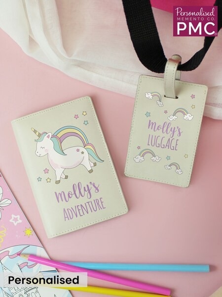 Personalised Unicorn Passport & Tag Set by PMC (Y98129) | £20