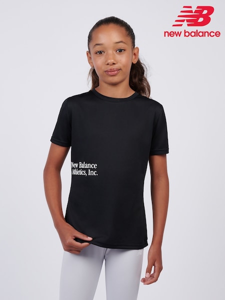 New Balance Black Athletics Graphic T-Shirt (Y98165) | £25