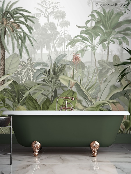 Graham & Brown Green Paradise Jungle Palm A4 Mural Sample (Y98383) | £1