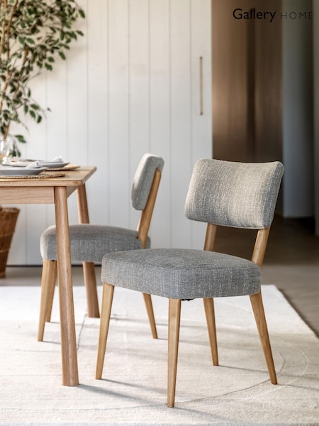 Gallery Home Set of 2 Grey Almanac Dining Chairs (Y98394) | £600