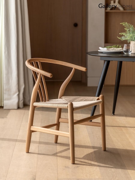 Gallery Home Set of 2 Light Wood Knightsbridge Chairs (Y98402) | £480