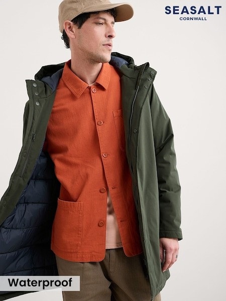 Seasalt Cornwall Green Gybe Coat (Y98425) | £180