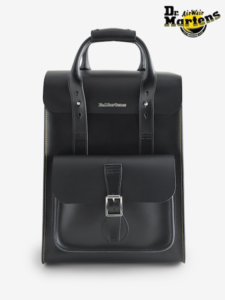 Dr. Martens Black Smooth Leather Backpack (Y98443) | £180