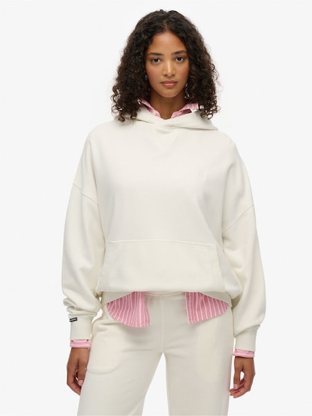 Superdry White Studios Relaxed Hoodie (Y98532) | £50