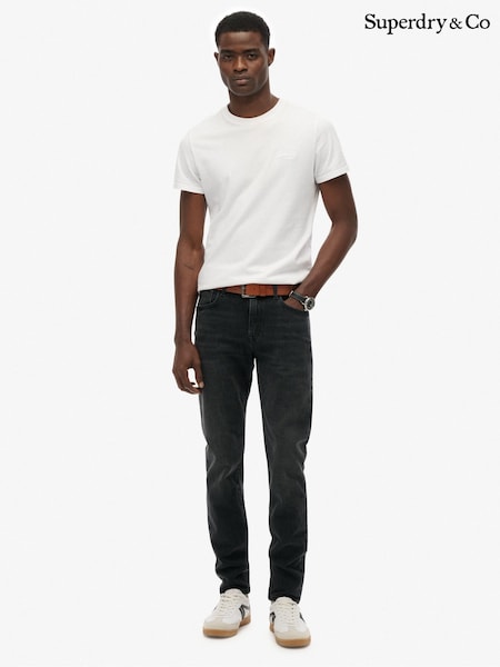 Superdry Black Cotton Vintage Slim Jeans (Y98536) | £65