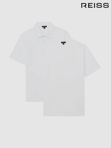 Reiss White Count/Earl Airwater-Cotton T-Shirts 2 Pack (Y98552) | £110