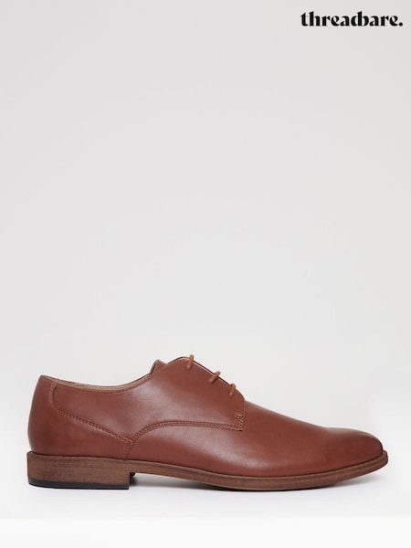 Threadbare Brown Derby Shoes (Y98639) | £32