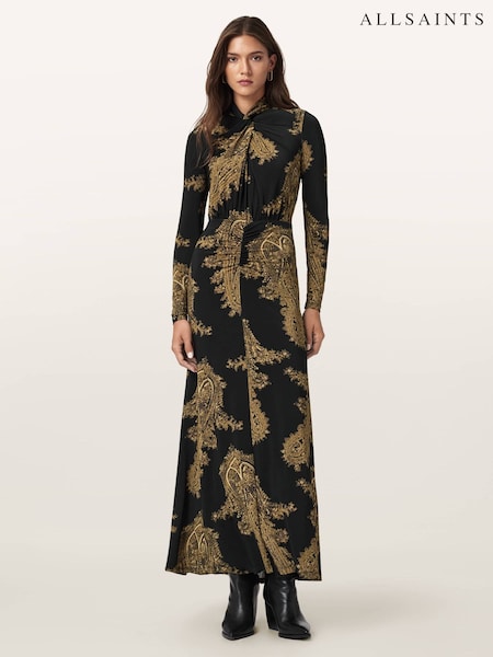 AllSaints Black Mina Dress (Y98997) | £159