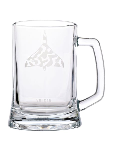 Widdop Clear RAF Etched Glass Tankard - Vulcan (Y99072) | £14