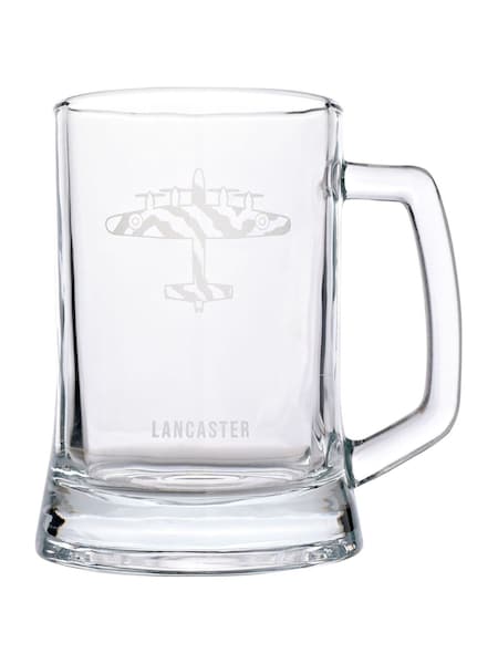 Widdop Clear RAF Etched Glass Tankard - Lancaster Bomber (Y99080) | £14