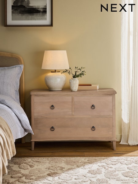 Sadie Solid Mango Wood Bedside Table
