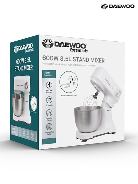 Daewoo White 3.5L Stand Mixer 600W (Y99157) | £120