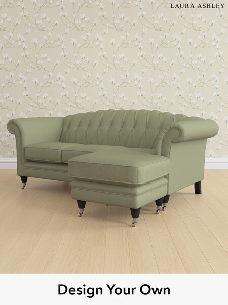 Edwin Herringbone/Hedgerow Green Gloucester Button Back By Laura Ashley (Y99244) | £1,900