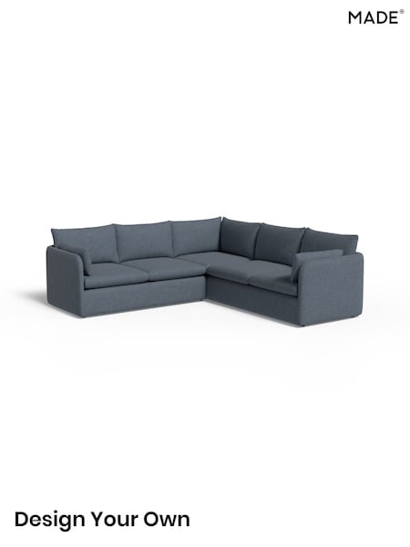 Boucle Textured Weave/Slate Blue Jackson By Made (Y99272) | £3,299