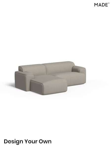 Textured Slub Weave/Pumice Grey Avalon By Made (Y99434) | £1,699