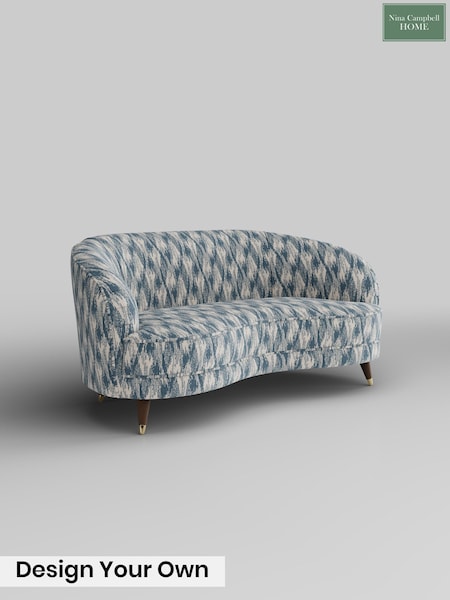 Ezra Ikat/Soft Indigo Blue Bramerton By Nina Campbell (Y99510) | £1,450