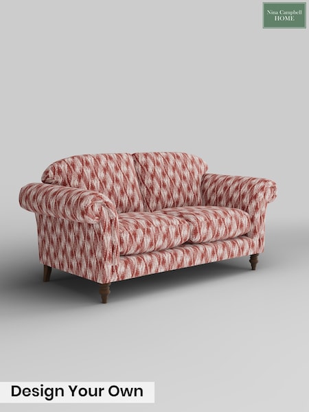 Ezra Ikat/Deep Terracotta Red Lamont By Nina Campbell (Y99512) | £1,550