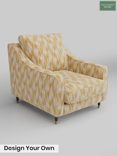 Ezra Ikat/Ochre Yellow Rosebury By Nina Campbell (Y99515) | £950