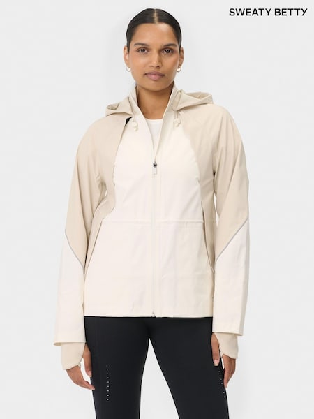 Sweaty Betty White Waterproof Run Jacket (Y99591) | £160