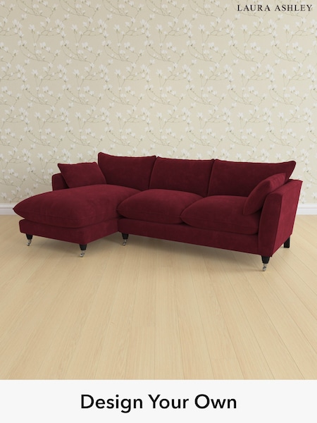 Alwyn Velvet/Burgundy Red Casterton By Laura Ashley (Y99655) | £2,175
