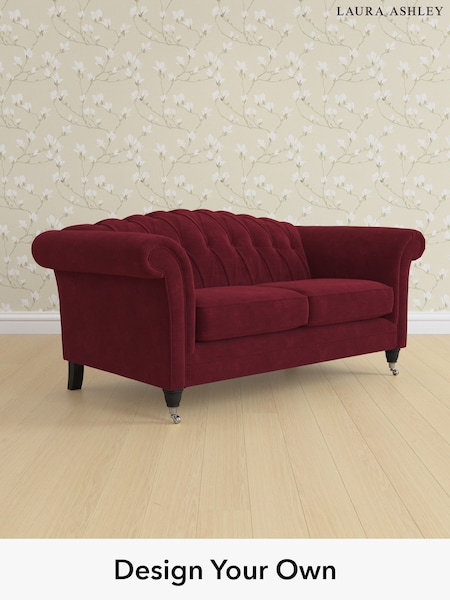 Alwyn Velvet/Burgundy Red Gloucester Button Back By Laura Ashley (Y99656) | £1,325