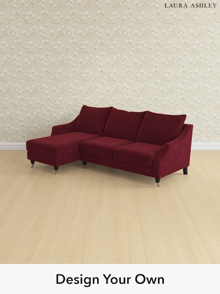 Alwyn Velvet/Burgundy Red Beverley By Laura Ashley (Y99657) | £2,175