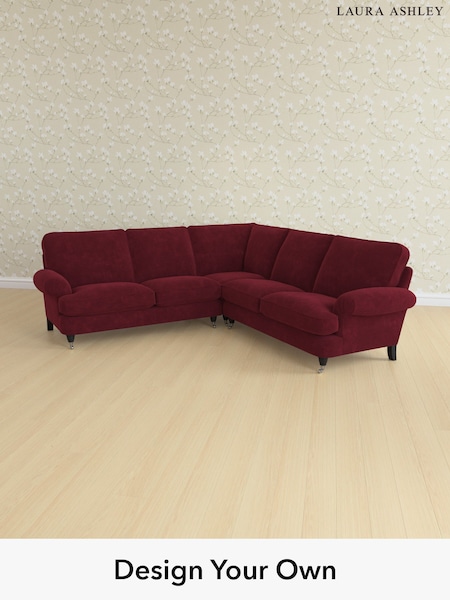 Alwyn Velvet/Burgundy Red Beaumaris By Laura Ashley (Y99658) | £2,800