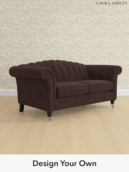 Alwyn Velvet/Chocolate Brown Gloucester Button Back By Laura Ashley (Y99661) | £1,325