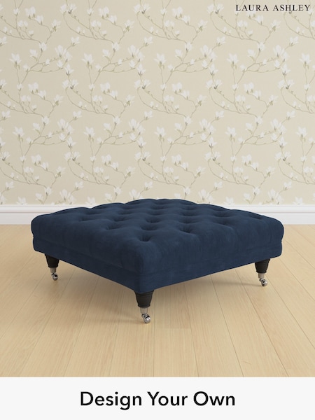 Alwyn Velvet/Midnight Navy Gloucester Button Back By Laura Ashley (Y99665) | £600