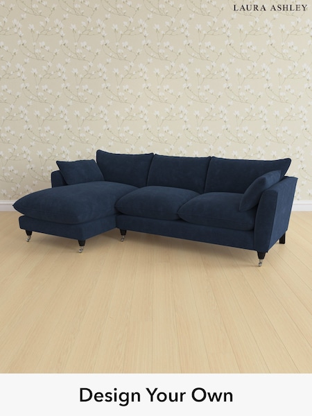 Alwyn Velvet/Midnight Navy Casterton By Laura Ashley (Y99666) | £2,175