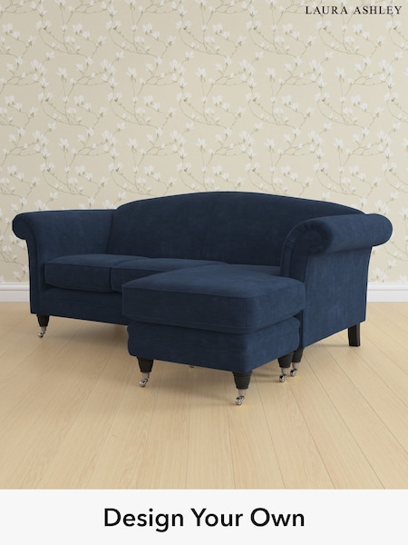 Alwyn Velvet/Midnight Navy Gloucester By Laura Ashley (Y99669) | £1,800
