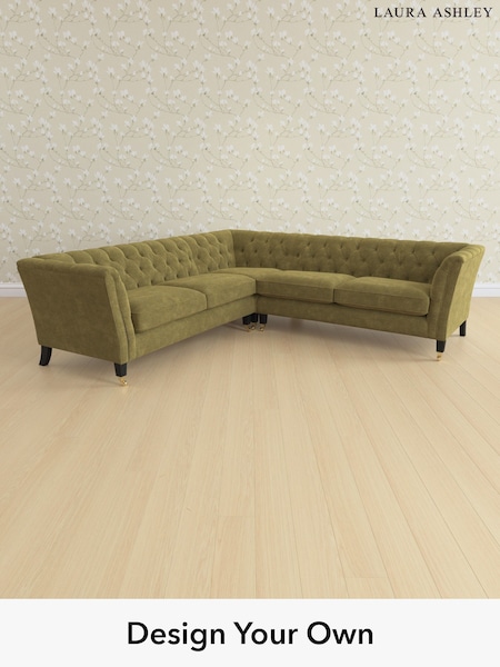 Alwyn Velvet/Olive Green Chatsworth Button Back By Laura Ashley (Y99673) | £2,950