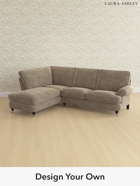 Alwyn Velvet/Truffle Natural Beaumaris By Laura Ashley (Y99680) | £2,350