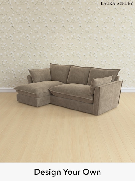Alwyn Velvet/Truffle Natural Westerham By Laura Ashley (Y99682) | £2,200