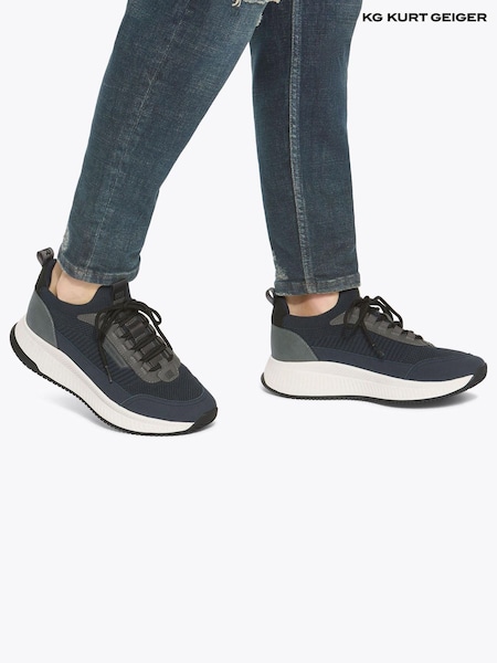 KG Kurt Geiger Blue Blue Jasper Trainers (Y99717) | £89