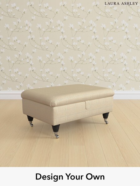 Birchgrove Check/Oatmeal Natural Kingston By Laura Ashley (Y99747) | £625