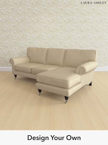 Birchgrove Check/Oatmeal Natural Kingston By Laura Ashley (Y99747) | £2,325