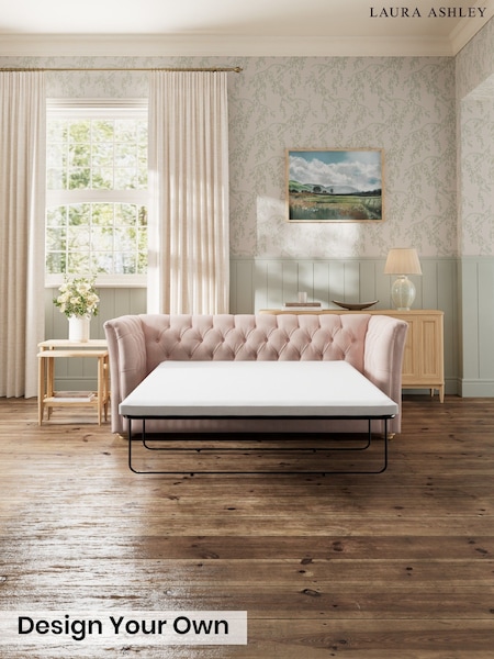 Edwin Chenille/Blush Pink - Chatsworth Button Back By Laura Ashley