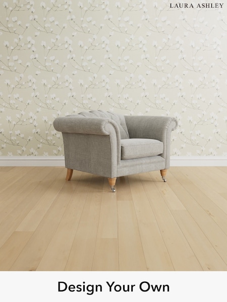 Edwin Chenille/Silver Grey Gloucester Button Back By Laura Ashley (Y99782) | £1,000