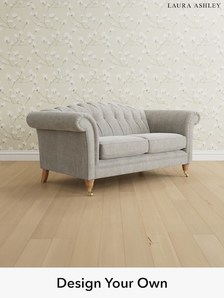Edwin Chenille/Silver Grey Gloucester Button Back By Laura Ashley (Y99782) | £1,400