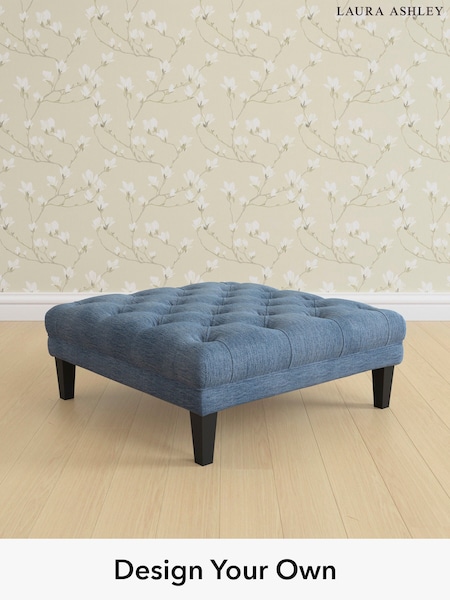 Edwin Chenille/Seaspray Blue Chatsworth Button Back By Laura Ashley (Y99790) | £650