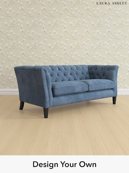 Edwin Chenille/Seaspray Blue Chatsworth Button Back By Laura Ashley (Y99790) | £1,500