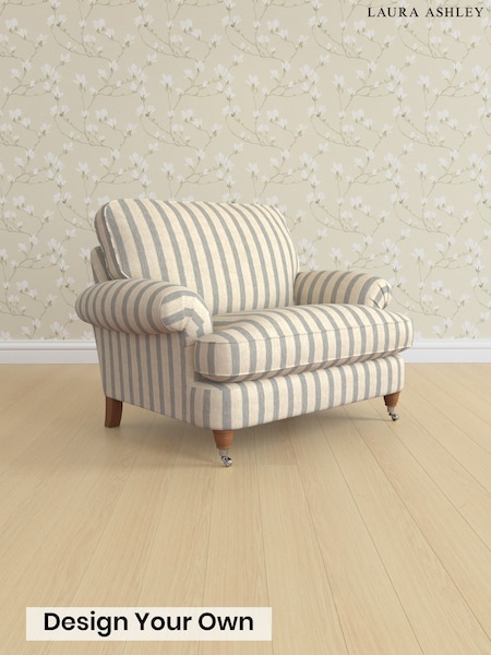 Kinsham Stripe/Seaspray Blue Beaumaris By Laura Ashley (Y99915) | £1,100