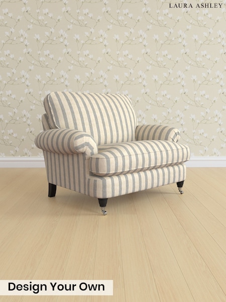 Kinsham Stripe/Seaspray Blue Beaumaris By Laura Ashley (Y99915) | £1,100