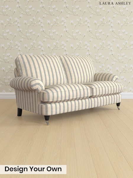 Kinsham Stripe/Seaspray Blue Beaumaris By Laura Ashley (Y99915) | £1,400