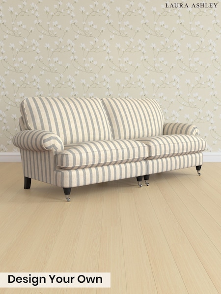 Kinsham Stripe/Seaspray Blue Beaumaris By Laura Ashley (Y99915) | £1,600