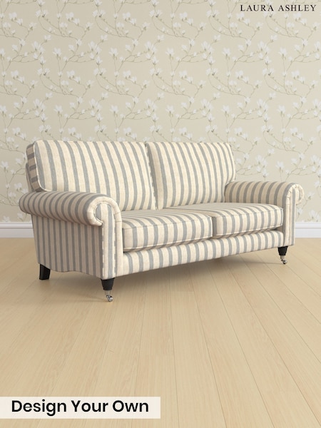 Kinsham Stripe/Seaspray Blue Kingston By Laura Ashley (Y99919) | £1,400