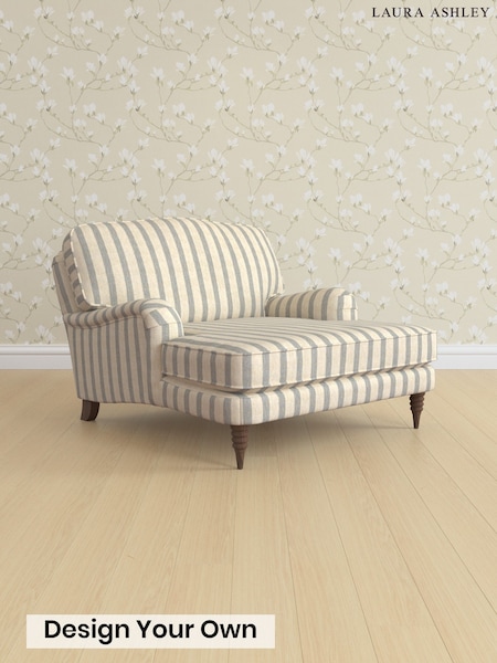Kinsham Stripe/Seaspray Blue Lynden By Laura Ashley (Y99921) | £1,200
