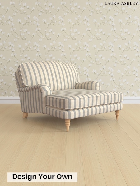 Kinsham Stripe/Seaspray Blue Lynden By Laura Ashley (Y99921) | £1,200