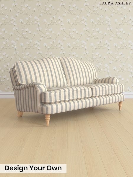 Kinsham Stripe/Seaspray Blue Lynden By Laura Ashley (Y99921) | £1,350